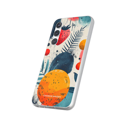 Vibrant Fruit Canvas - Flexi Samsung S23 Phone Case