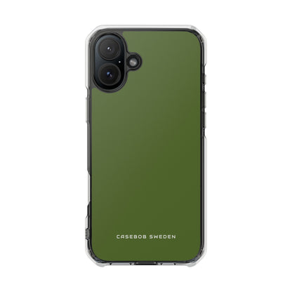 Dark Olive Green iPhone 16 - Clear Impact Phone Case