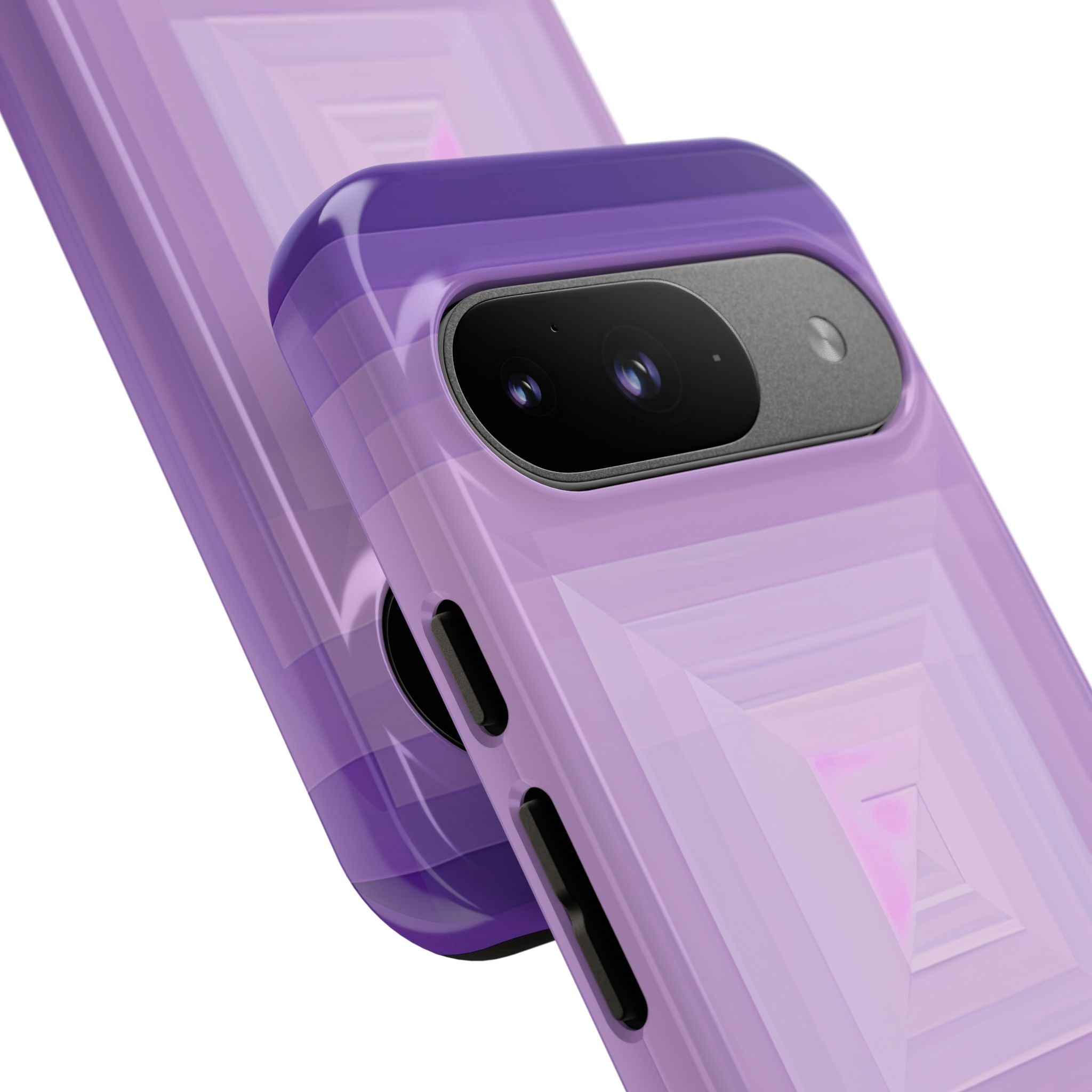 Purple Geometry Vortex Google Pixel 9 - Tough