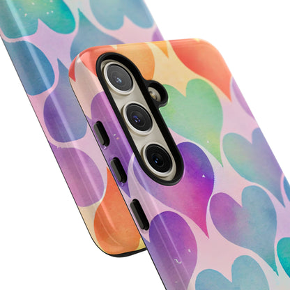 Watercolor Heart Symphony - Samsung Case