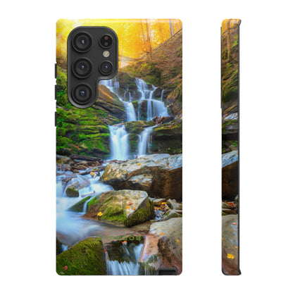 Autumn Mountain Waterfall - Protective Phone Case