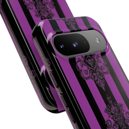 Damask Elegance Purple Google Pixel 9 Case - Tough