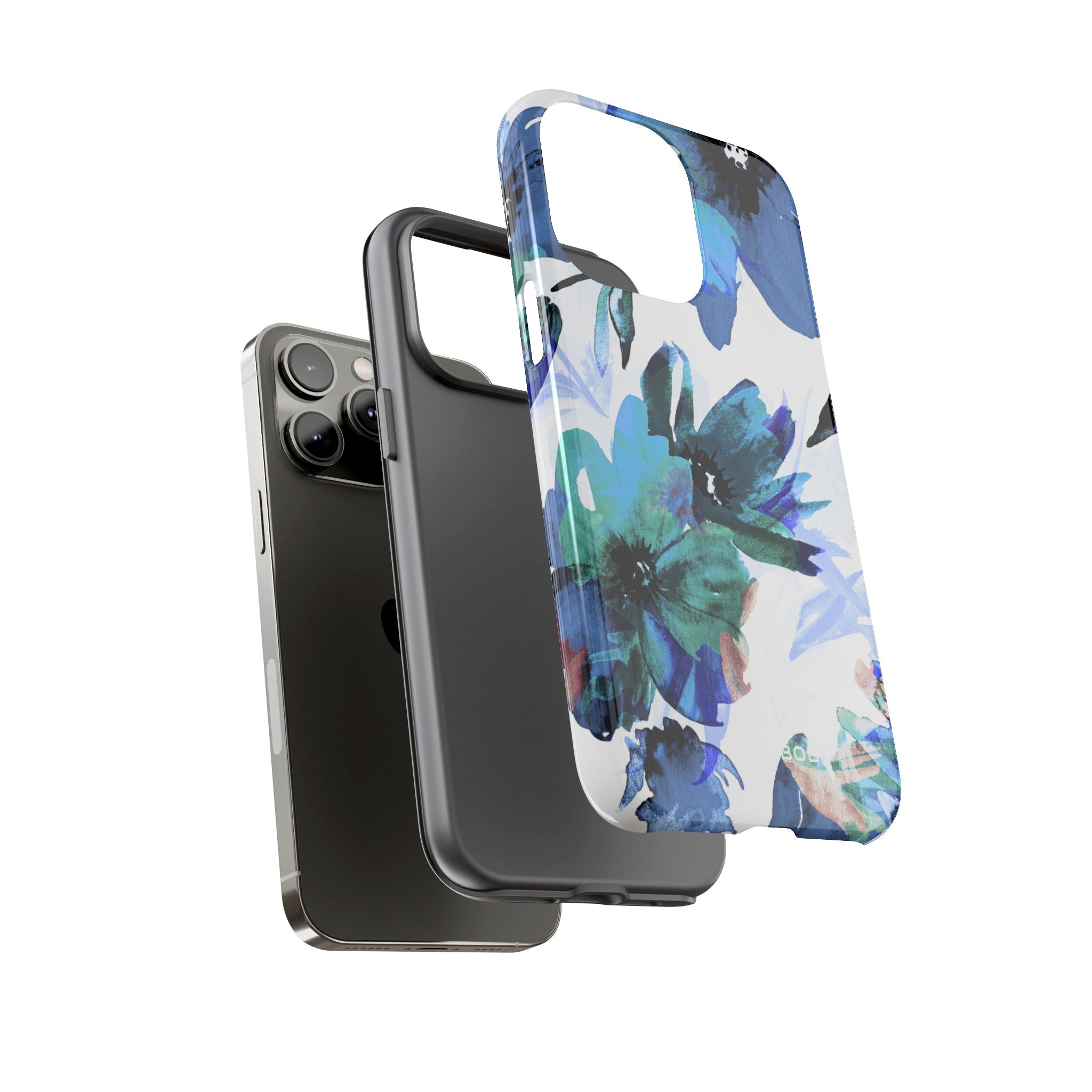 Blue Blossom Radiance iPhone 14 Pro Max Case - Tough