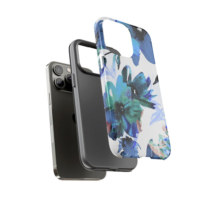 Blue Blossom Radiance iPhone 14 Pro Max Case - Tough