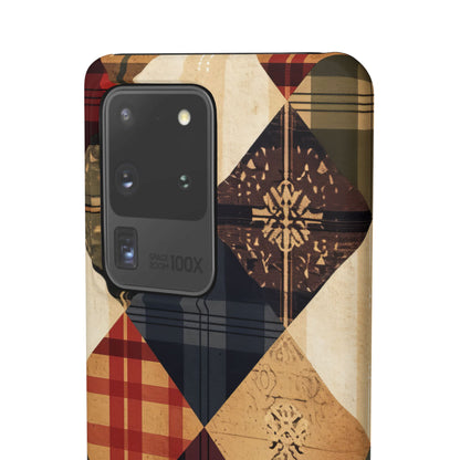 Rustic Geometric Patchwork Harmony Samsung S20 - Slim Phone Case