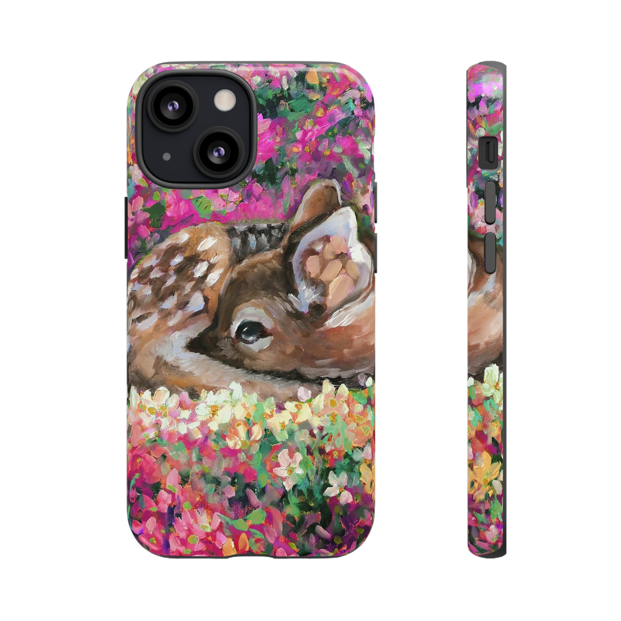 Oil painting - Young Deer - Protective Phone Case