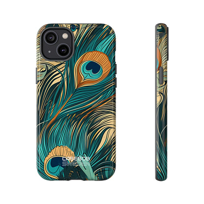 Peacock Feather Whirl iPhone 14 - Tough