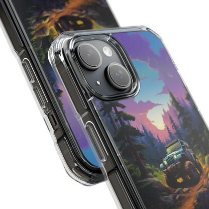Sunset Forest Drive iPhone Case - Impact