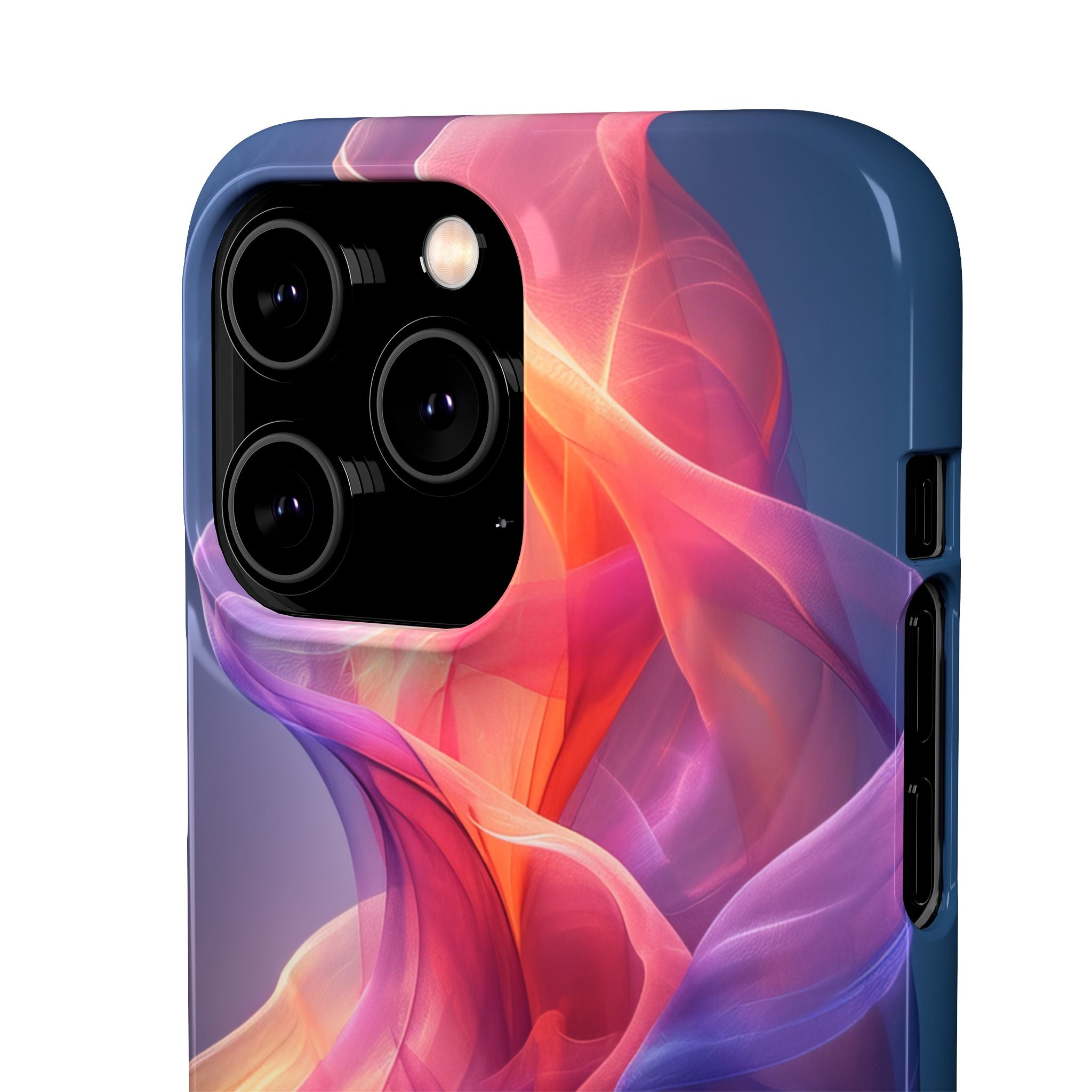 Violet Orange Flow - Slim iPhone 14 Phone Case