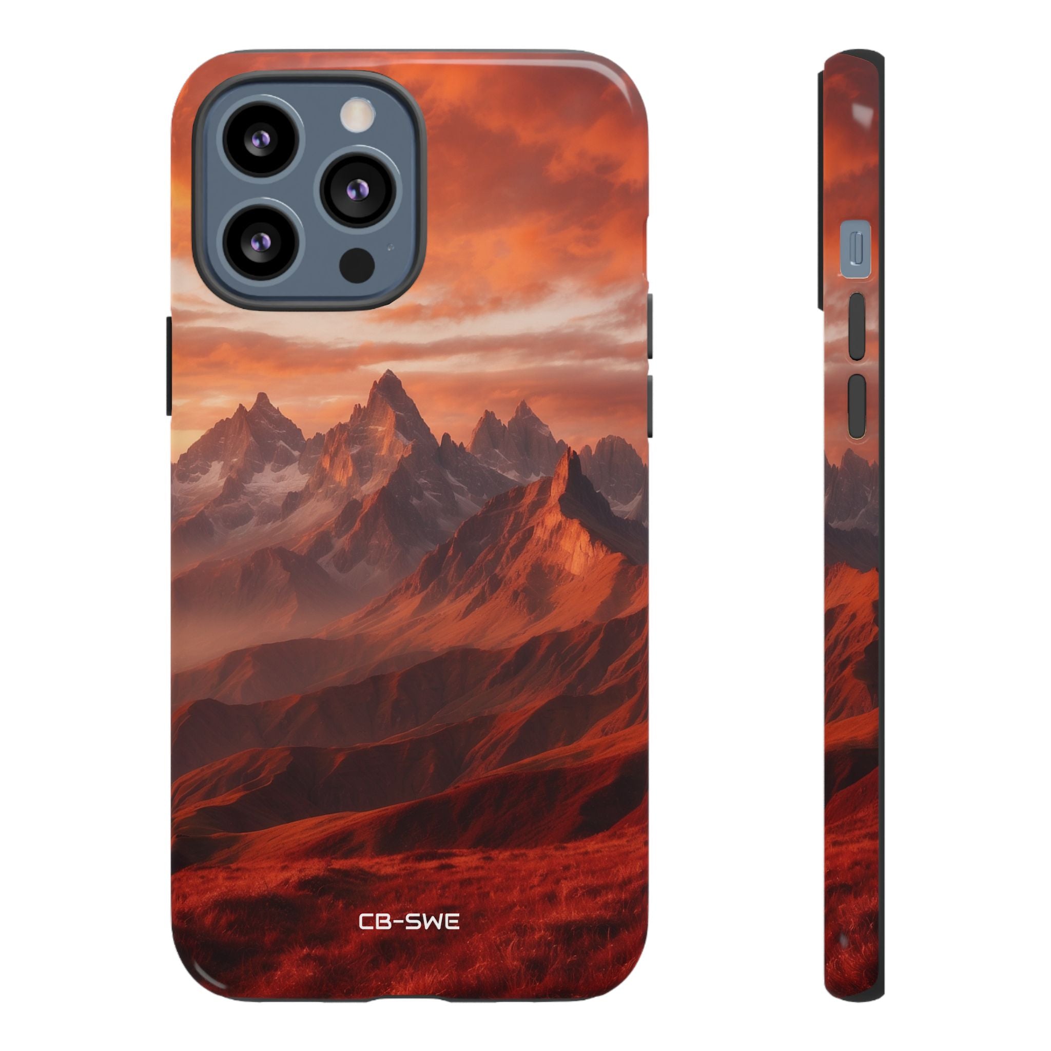 Mountain Peaks Glowing - iPhone Case