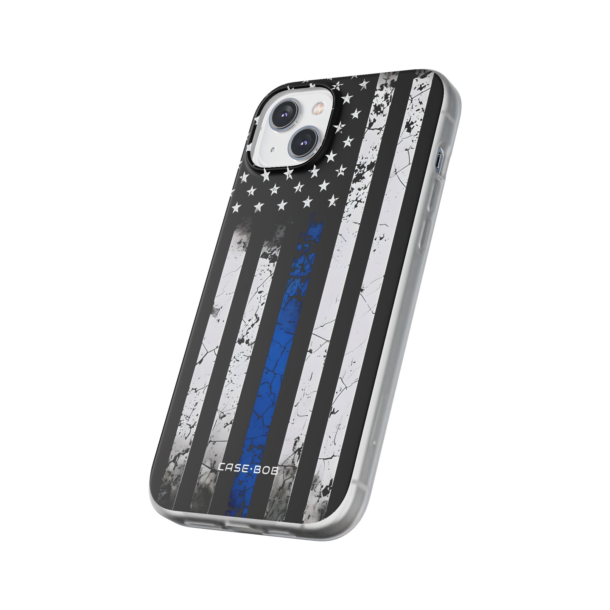 Blue Stripe Flag iPhone 14 Plus Case - Soft