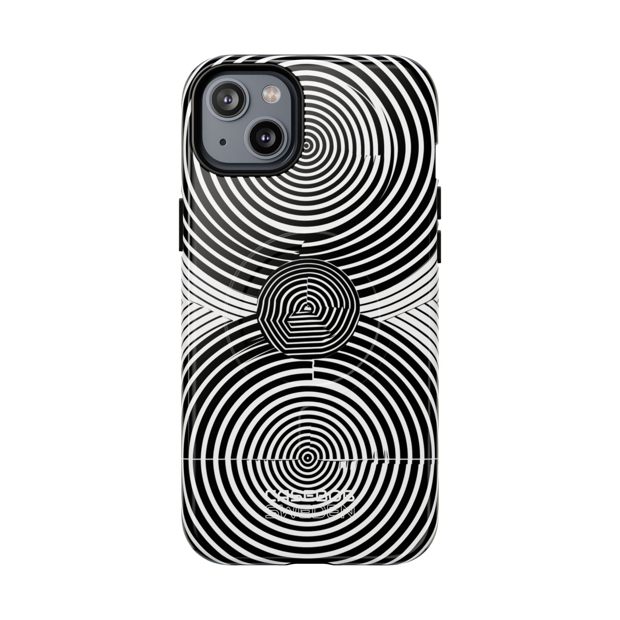 Monochrome Spiral Motion iPhone 14 - Tough+