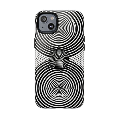Monochrome Spiral Motion iPhone 14 - Tough+