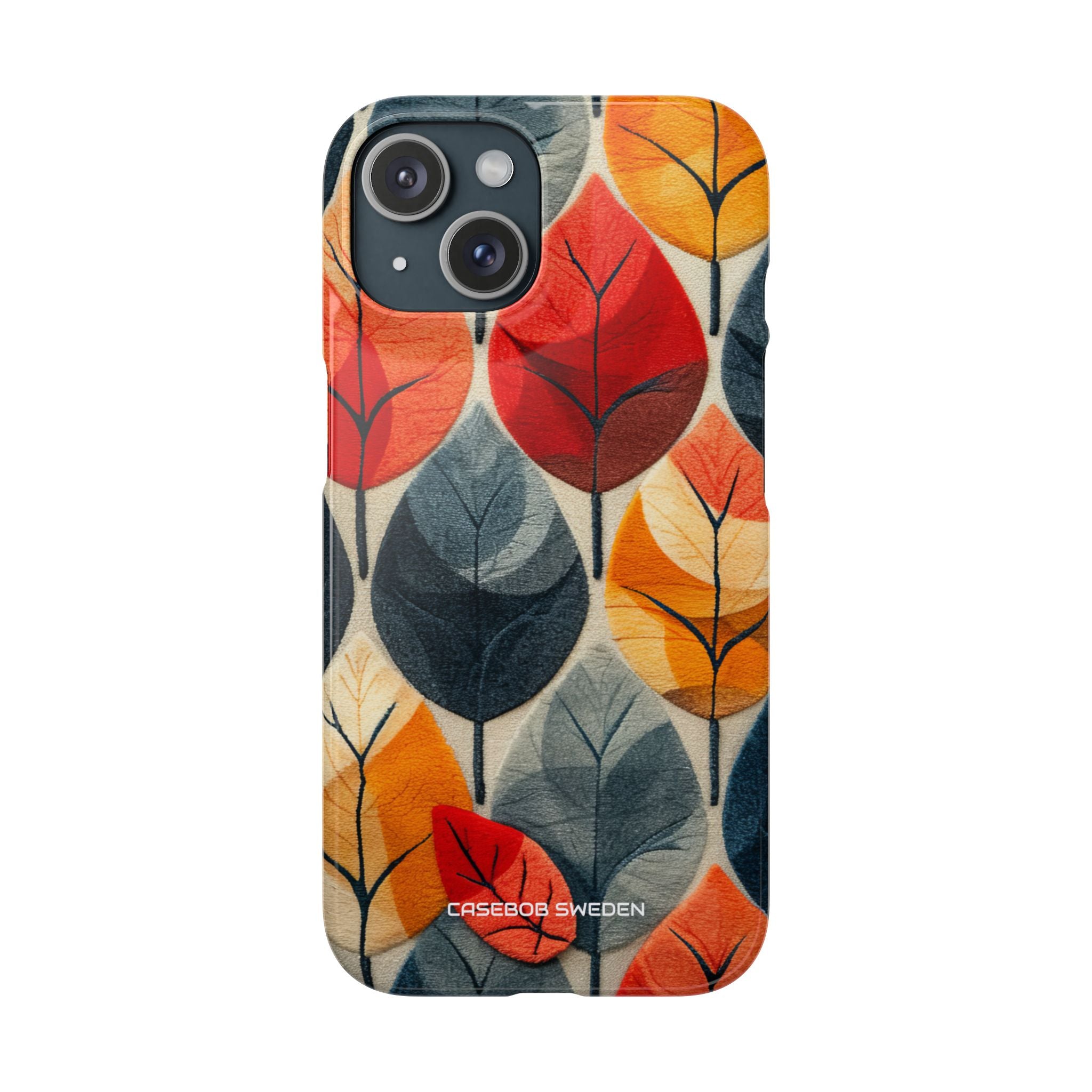 Autumn Leaf Design - Slim iPhone 15 Phone Case