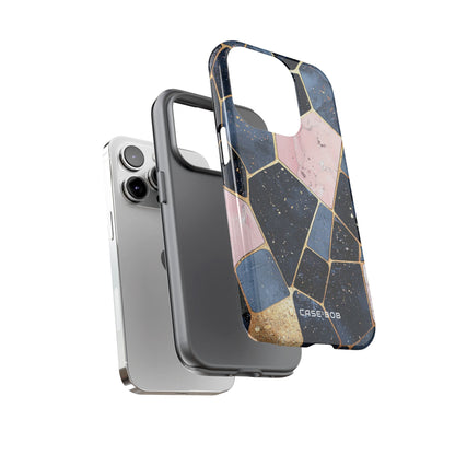 Golden Mosaic iPhone 14 Pro Case - Tough