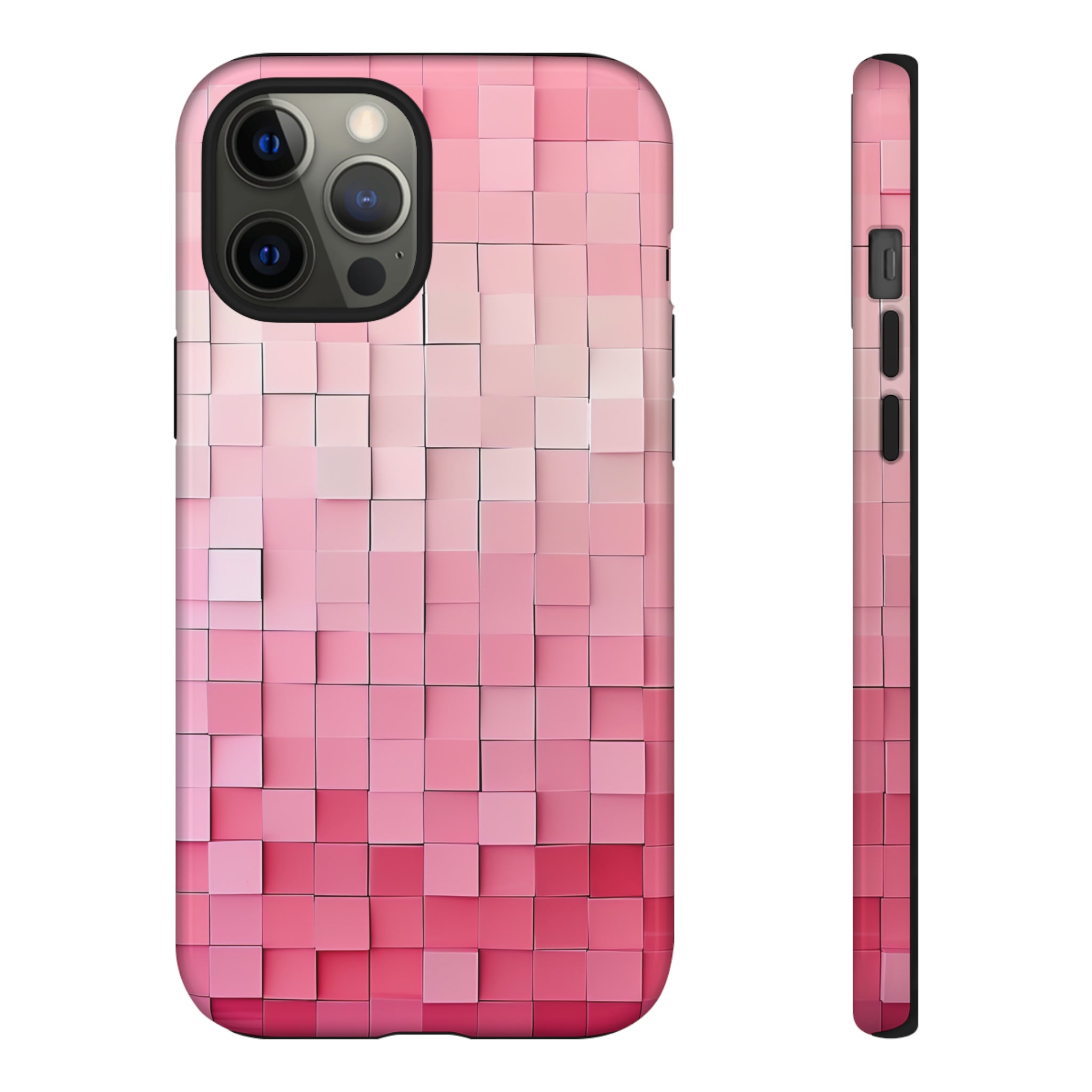 Pink Gradient Mosaic - Protective Phone Case