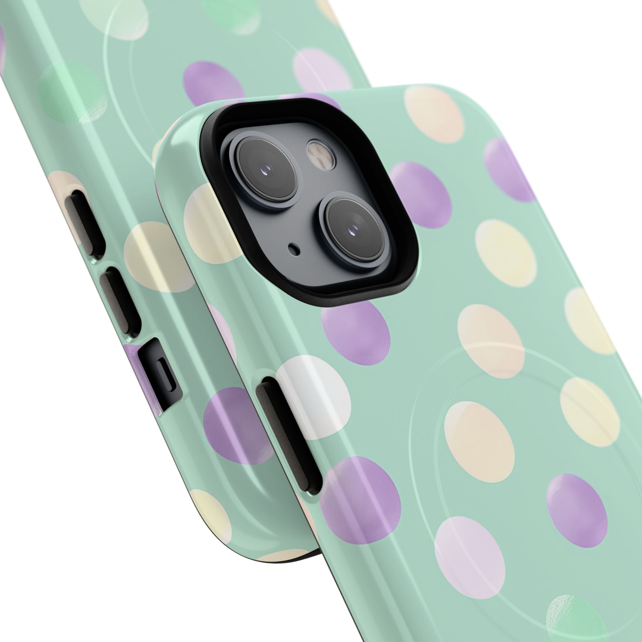 Pastel Polka Dots - Tough + MagSafe® iPhone 14 Phone Case