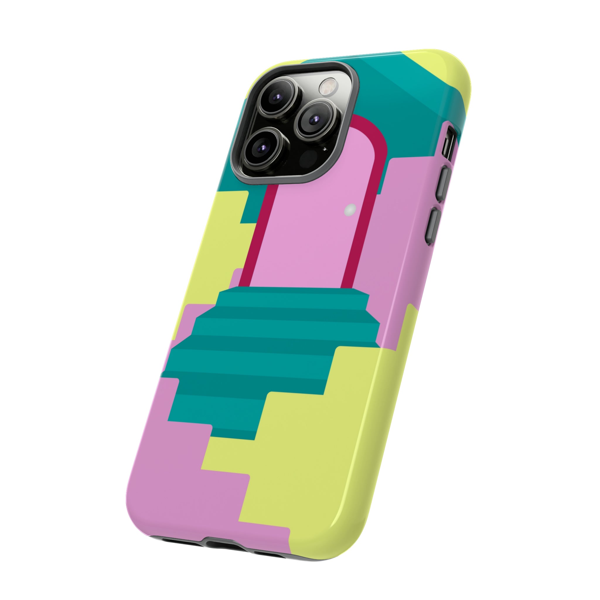 Vector Illustration of Stairs - Protective Phone Case