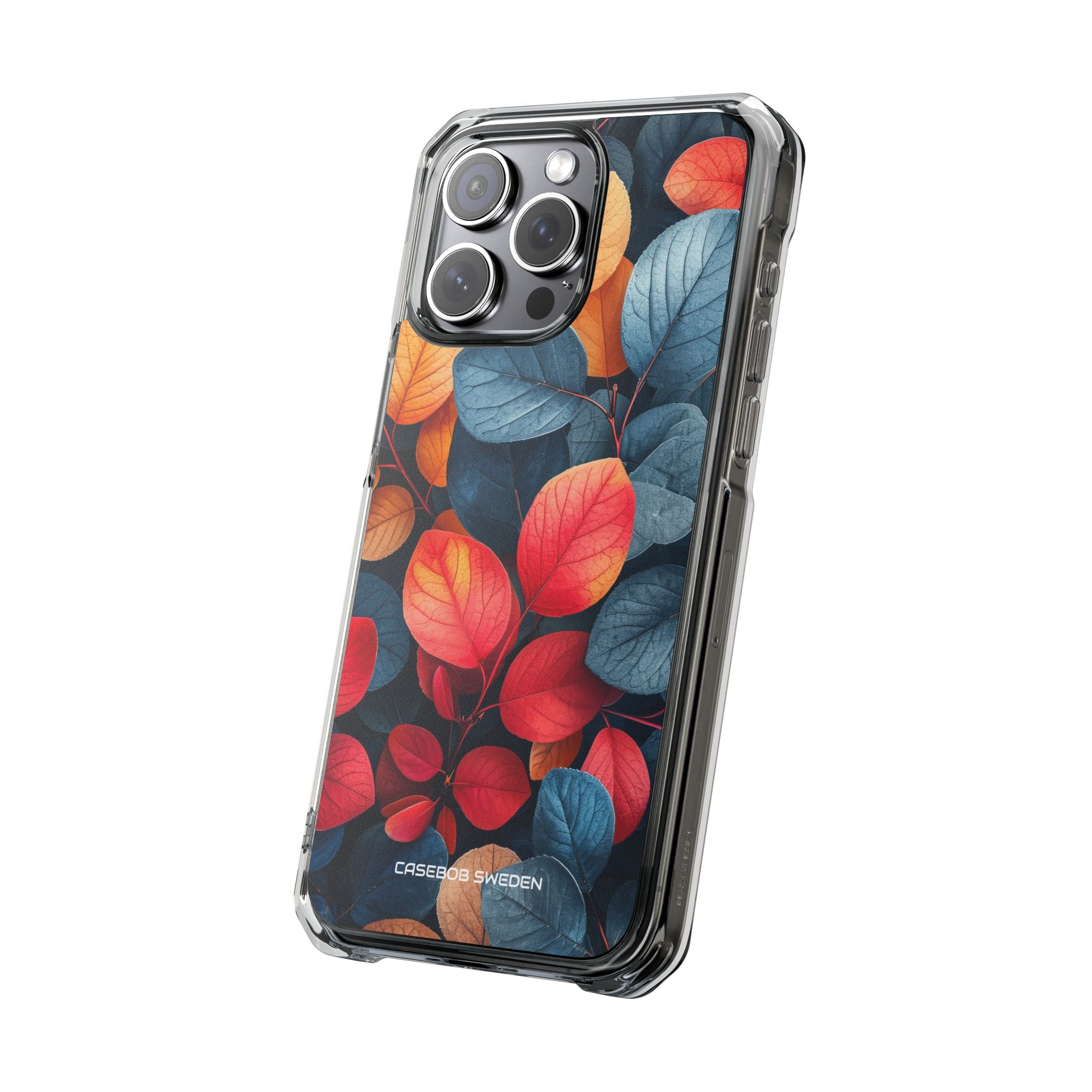 Vibrant Nature Leaves - Clear Impact iPhone 15 Phone Case