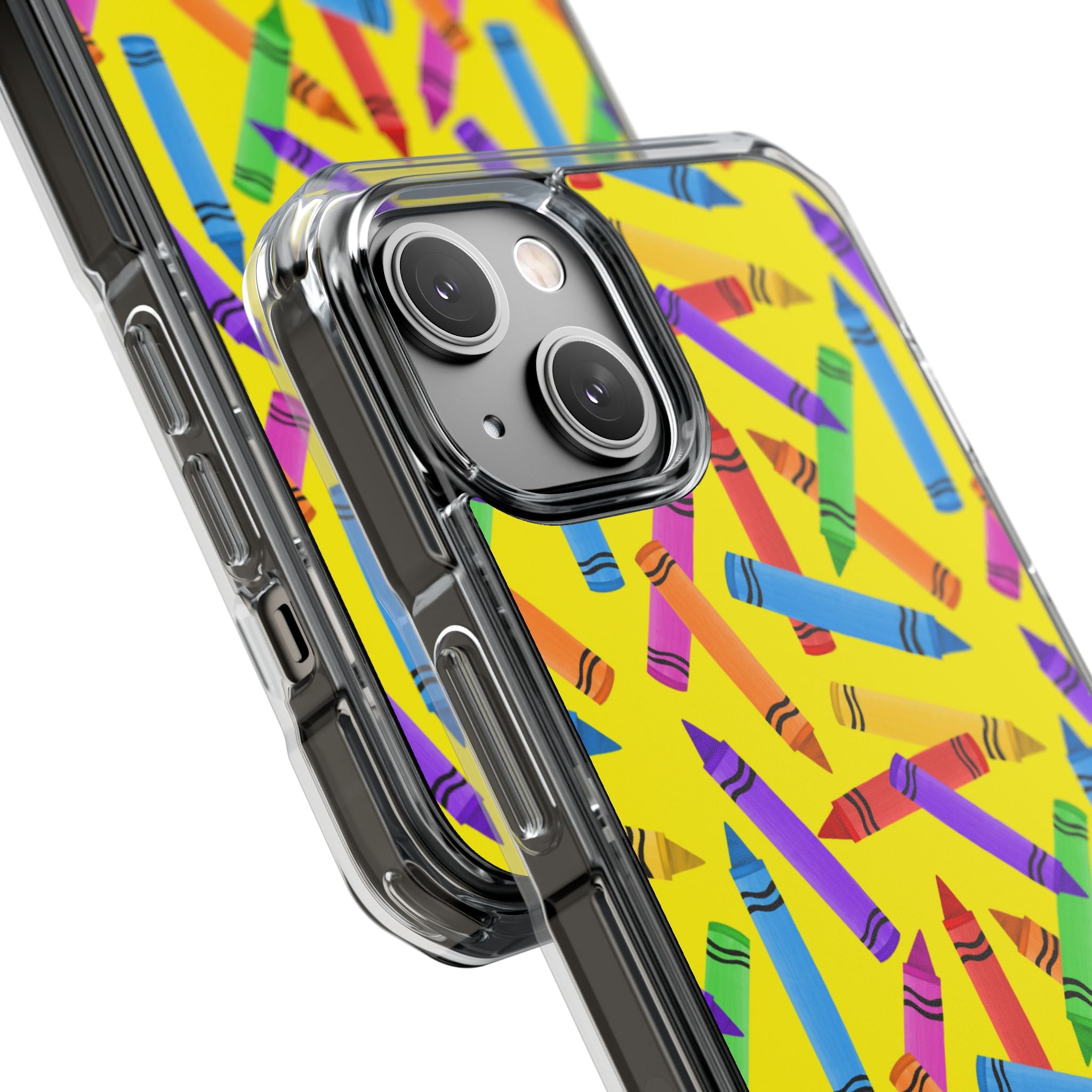 Crayons Scatter Playfully iPhone Case - Impact