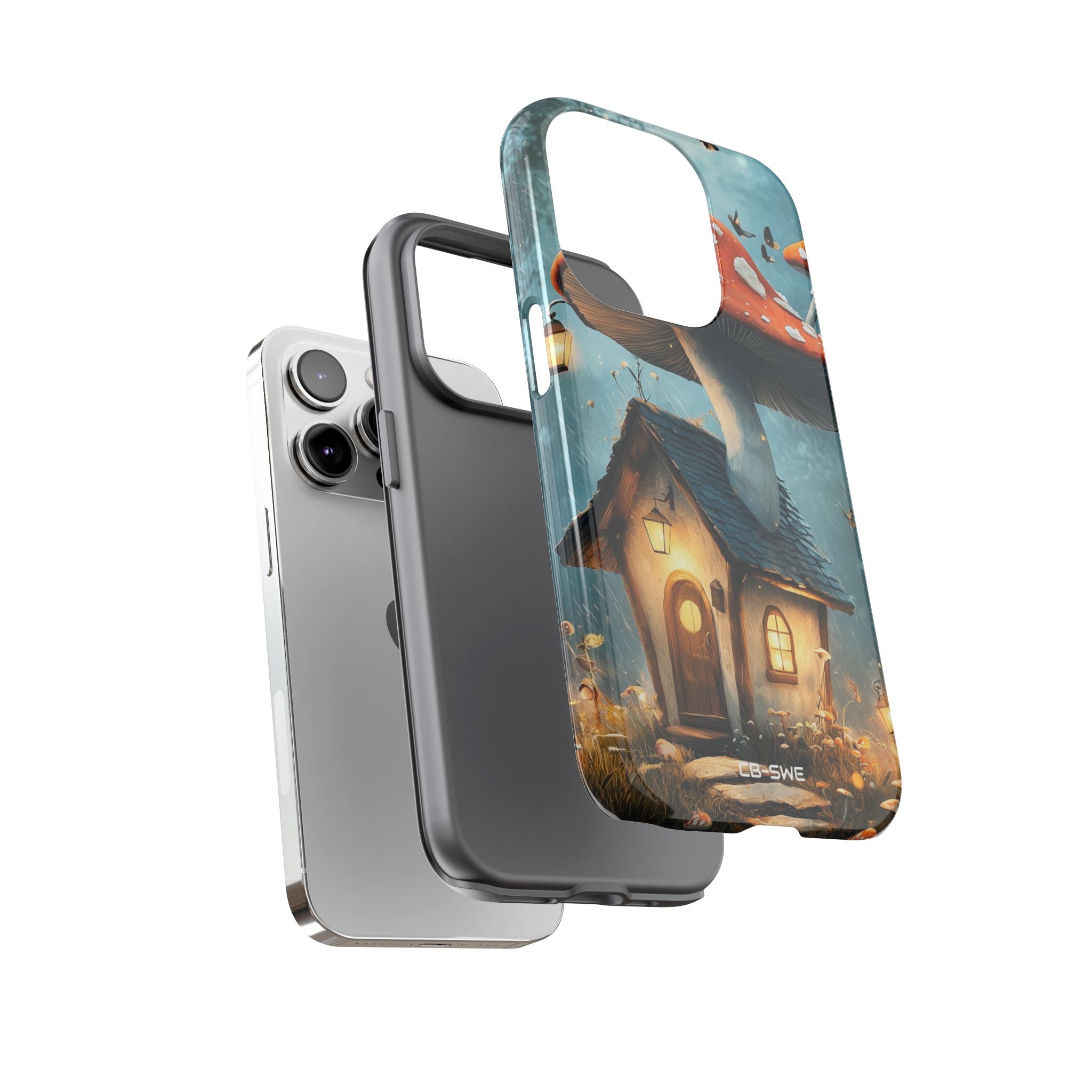 Mushroom House Glows - iPhone Case