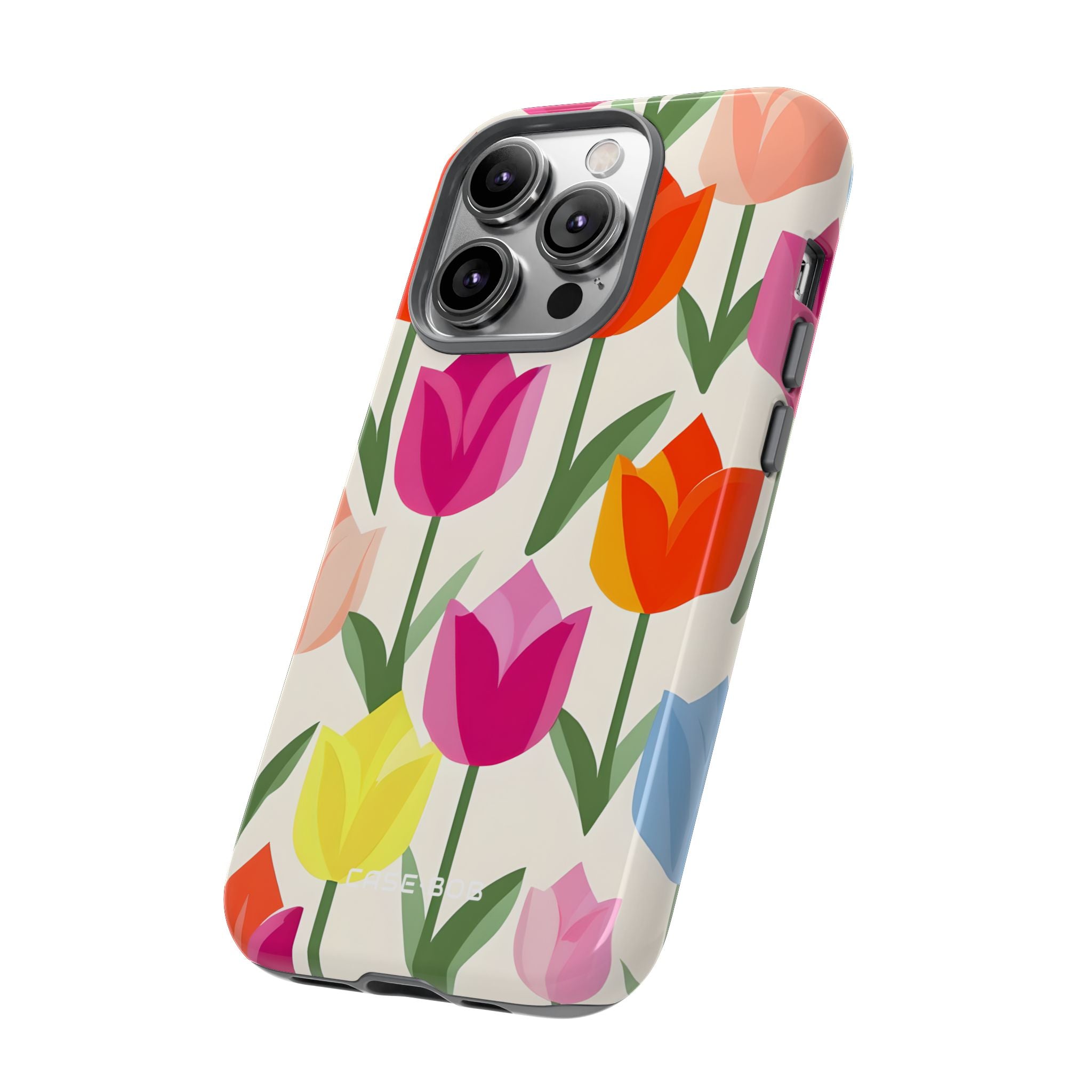 Tulip Harmony Green iPhone 14 Pro Case - Tough