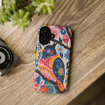 Whimsical Vintage Owl with Floral Charm iPhone 16 - Tough Phone Case