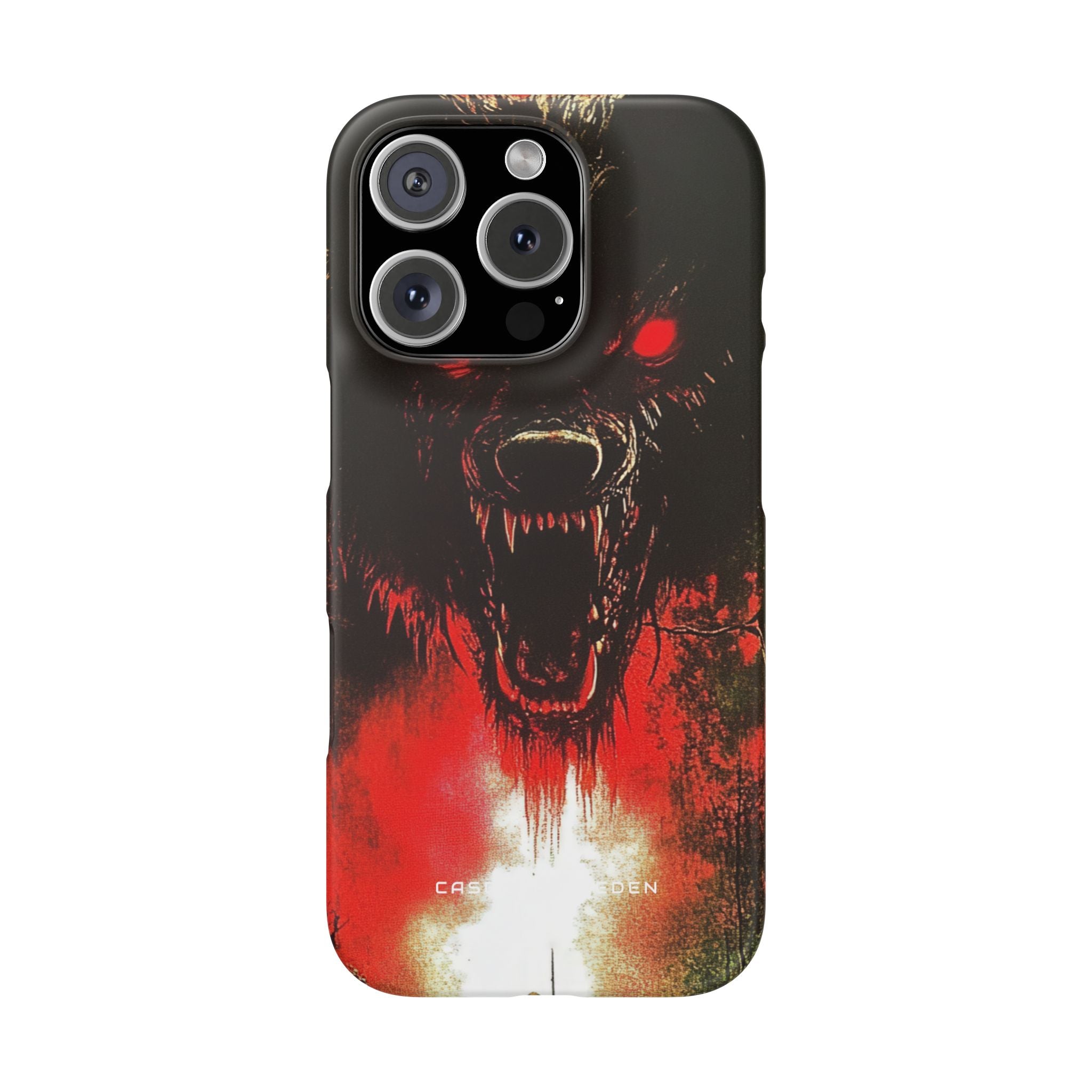 Bloodmoon Wolf's Lament iPhone 16 - Slim Phone Case