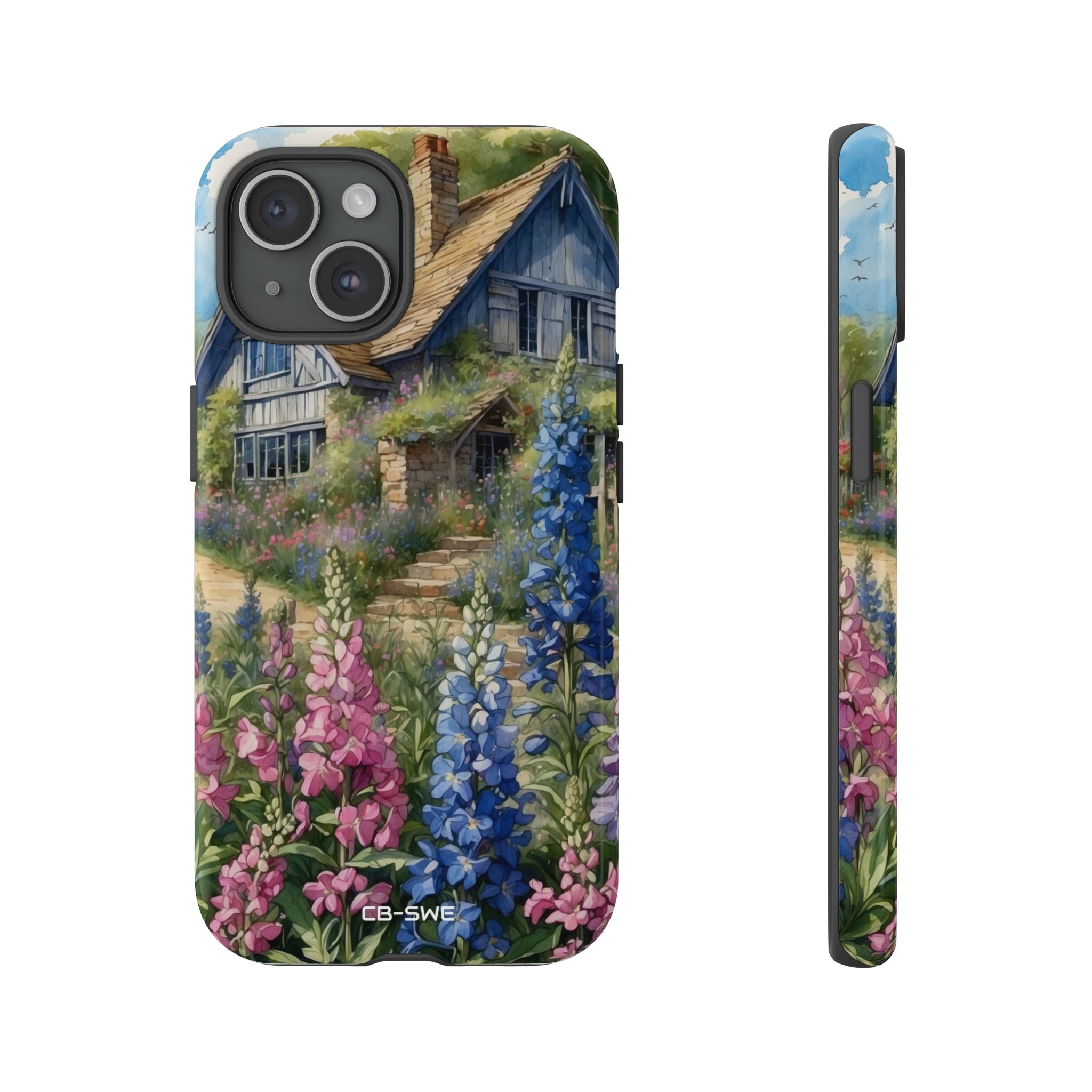Cottage Surrounded Blossoms - iPhone Case