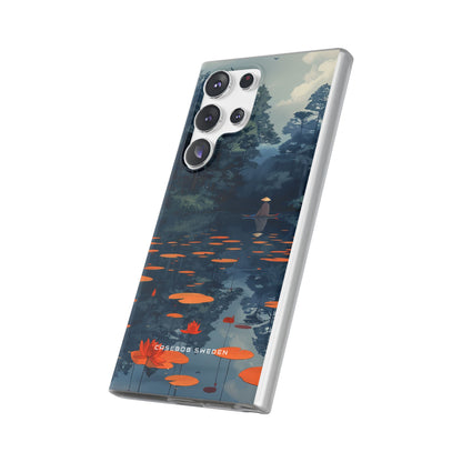 Tranquil Lotus Reflections Samsung S23 - Flexi Phone Case