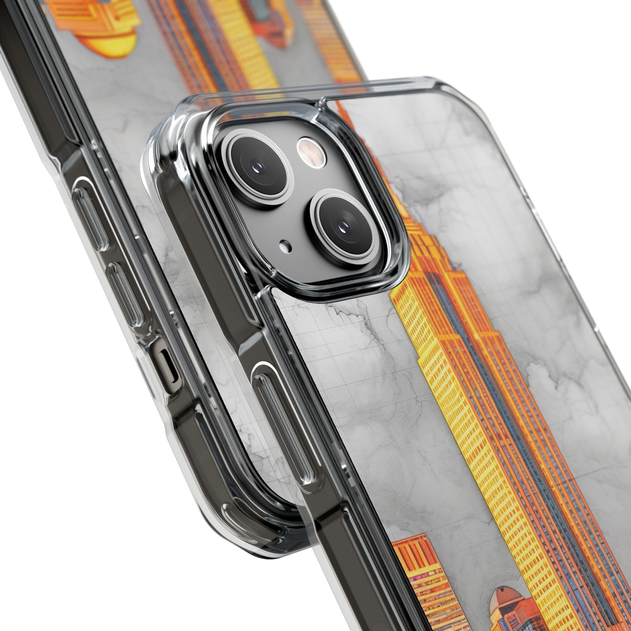 Vibrant City Skyline iPhone 14 - Impact Clear+