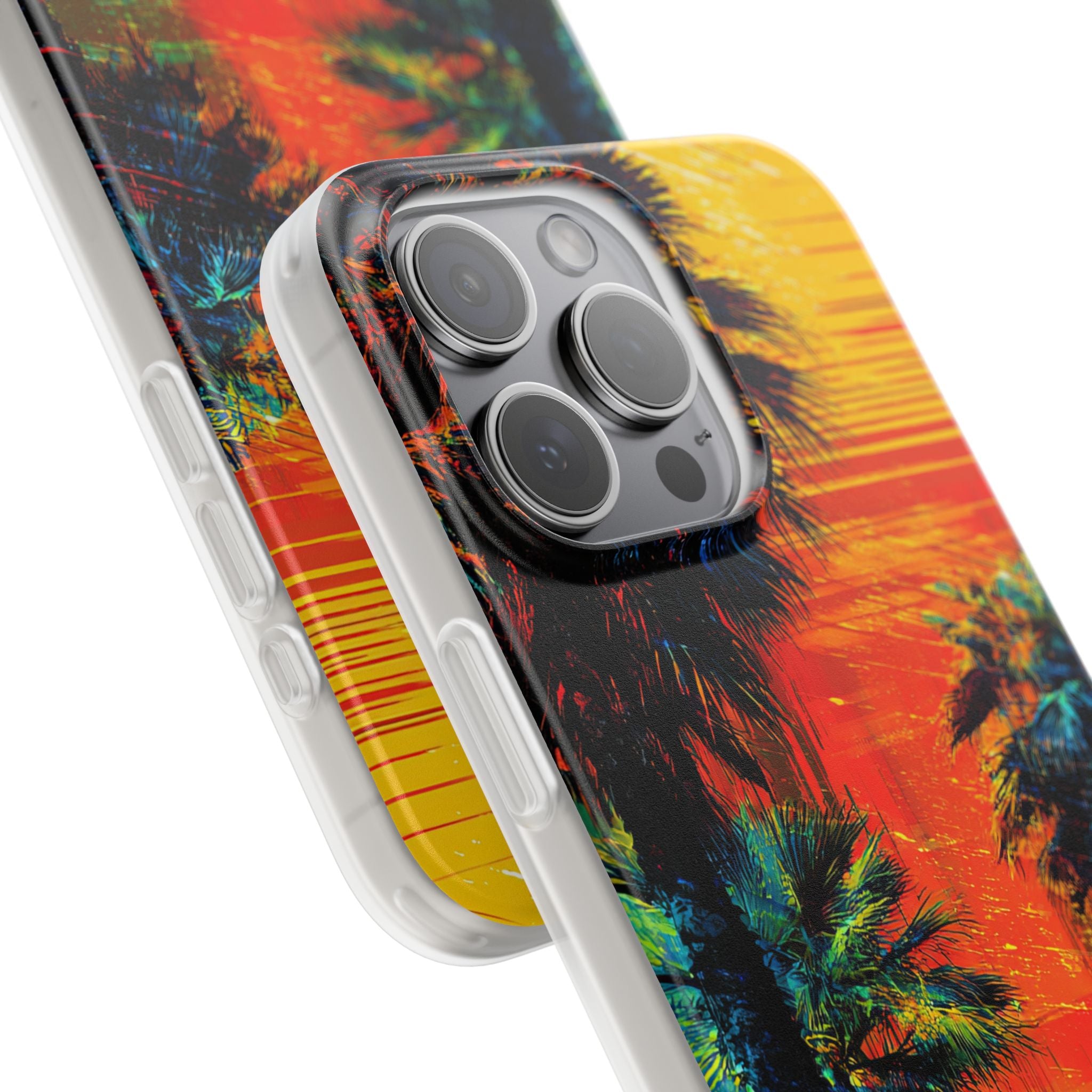 Tropical Sunburst iPhone 15 Pro Max Case - Soft