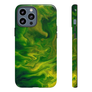 Green Smoke Ink Art iPhone Case (Protective) iPhone 13 Pro Max Glossy Phone Case