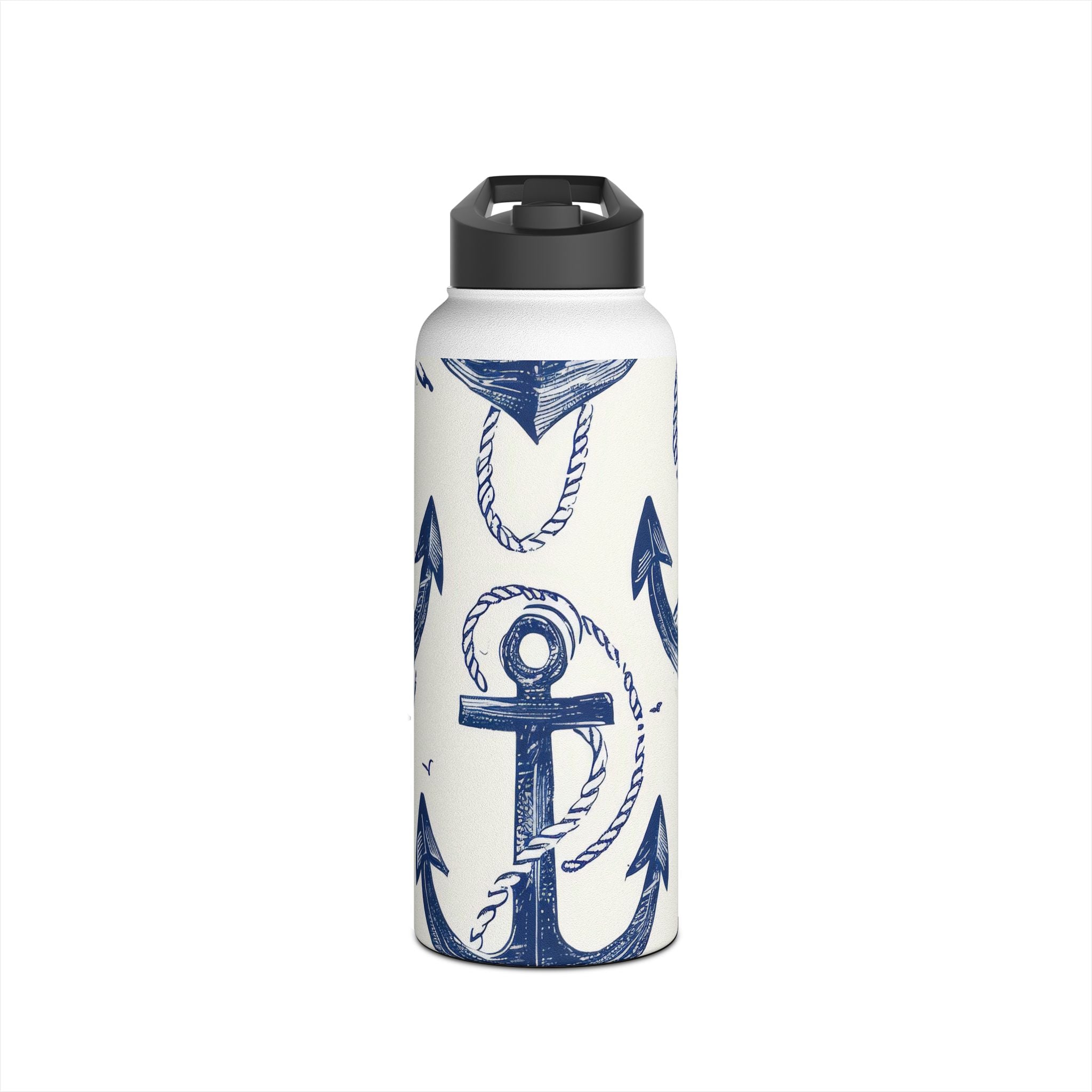 Blue Anchor Breeze - Stainless Steel Water Bottle