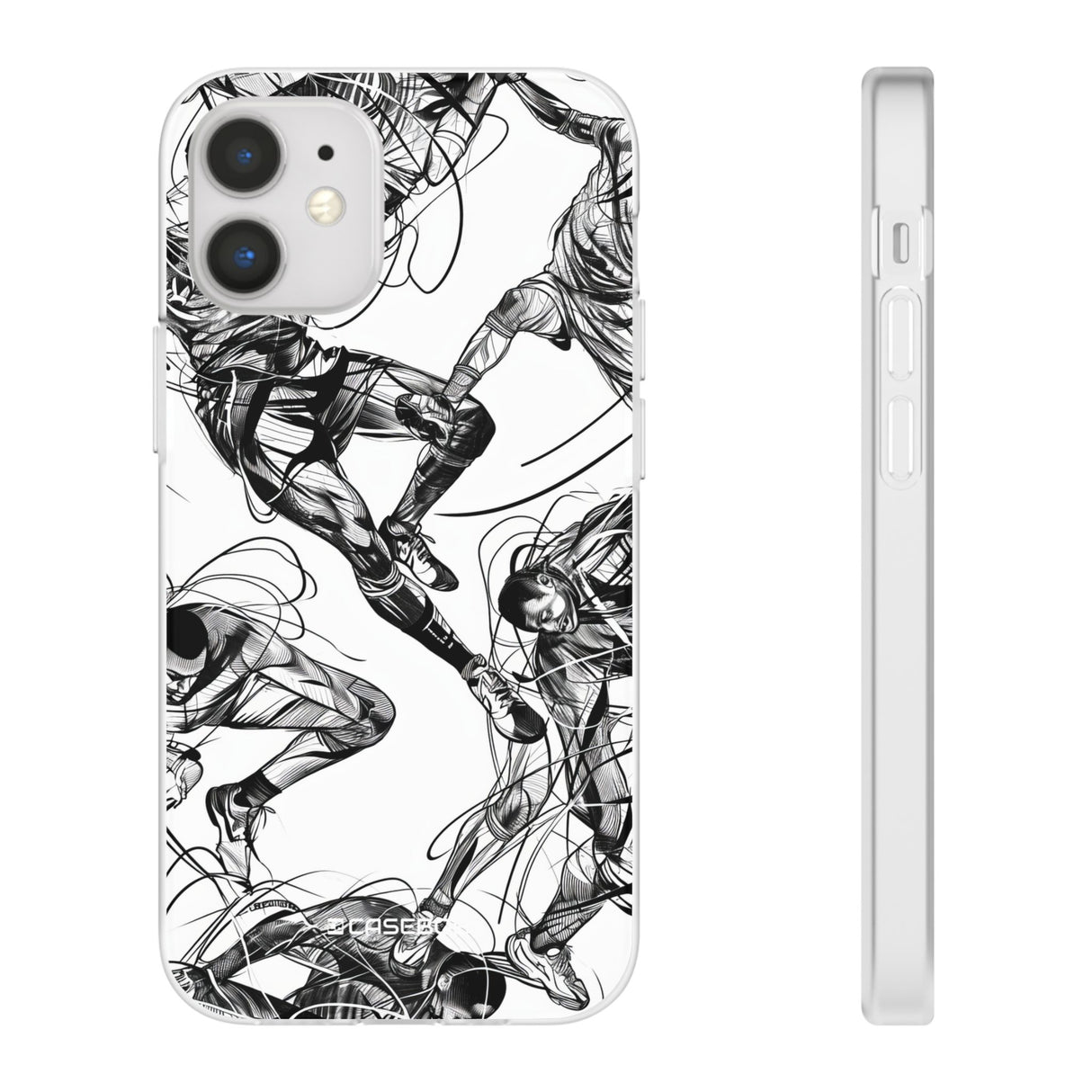 Dynamic Athletic Surrealism | Flexible Phone Case for iPhone