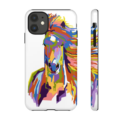 Horse Abstract Art iPhone Case (Protective) iPhone 11 Glossy Phone Case