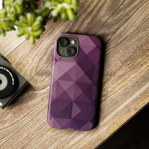 Purple Fade Squares - Protective Phone Case