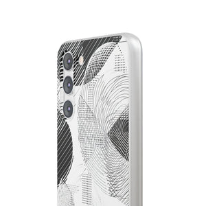 Monochrome Dynamics | Flexible Phone Case for Samsung Galaxy