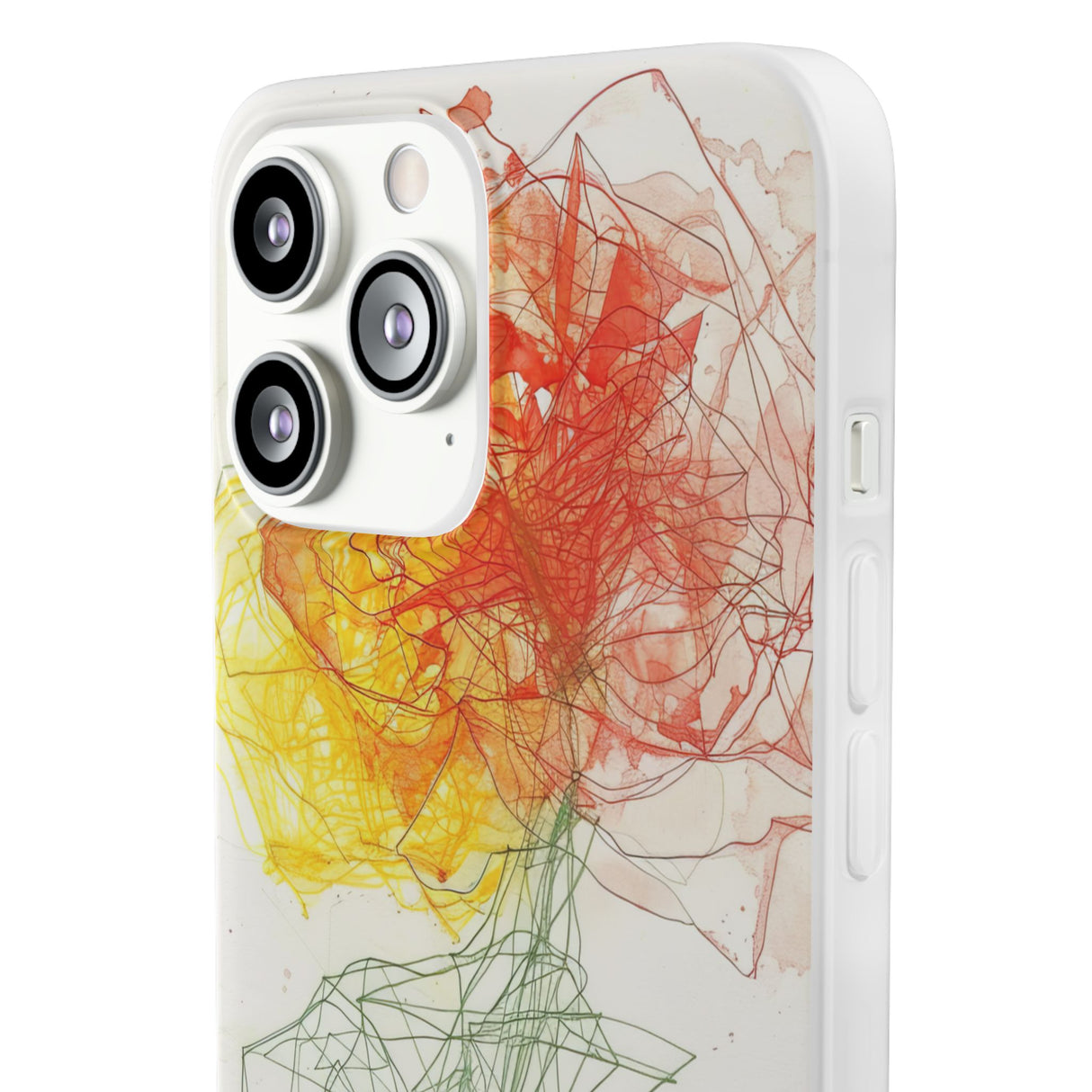 Fiery Blossom | Flexible Phone Case for iPhone