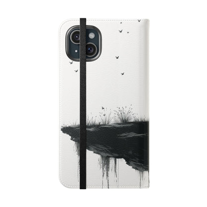 Cliff Silhouette - iPhone 15 Plus Case - Wallet