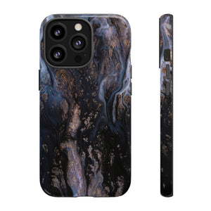 Blue River Ink Art iPhone Case (Protective) iPhone 13 Pro Glossy Phone Case