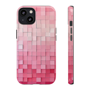 Pink Gradient Mosaic - Protective Phone Case