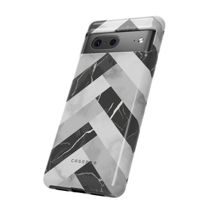 Grey Herringbone - Protective Phone Case