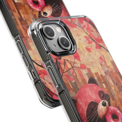 Raccoon Holds Donut iPhone Case - Impact