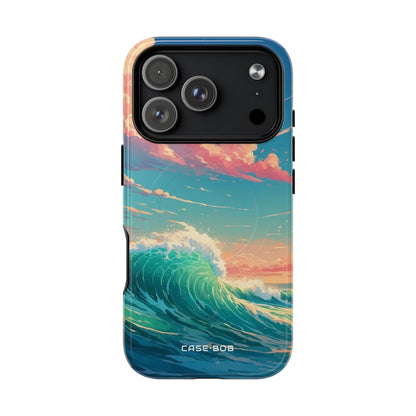 Turquoise Curl iPhone 17 Pro Case - Tough+