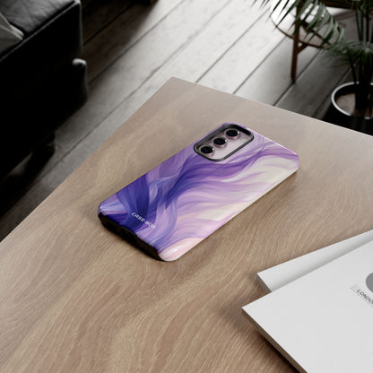 Purple Ribbon Waves Samsung S23 Plus Case - Tough
