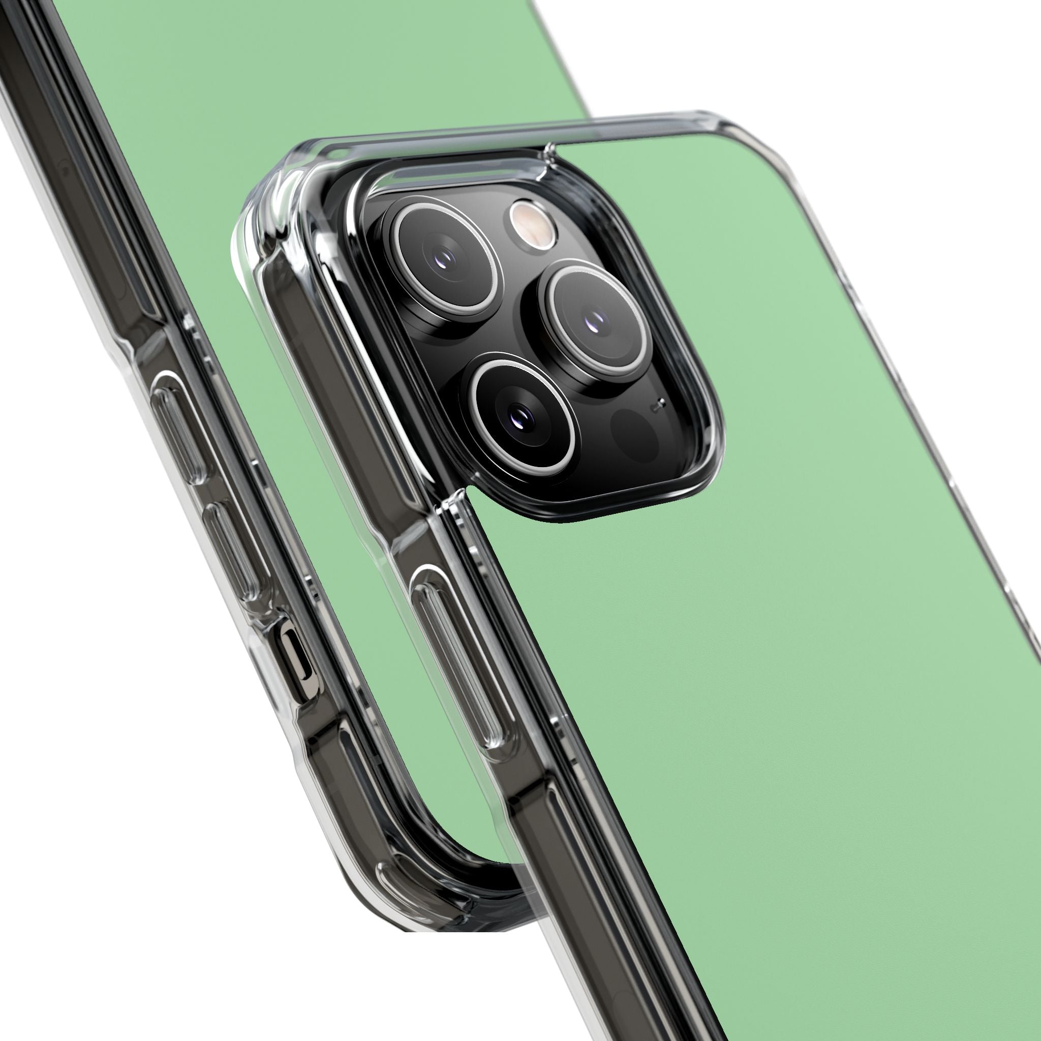 Celadon Green - Clear Impact Case for iPhone