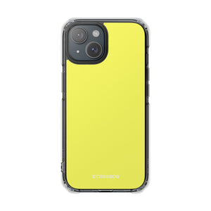 Laser Lemon | Handyhülle für iPhone (Clear Impact Case - Magnetisch) 