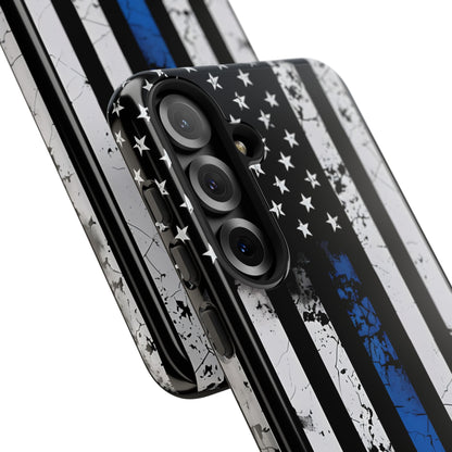Blue Stripe Flag Samsung S25 Plus Case - Tough