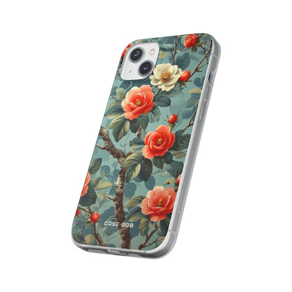 Coral Bloom iPhone 14 Plus Case - Soft